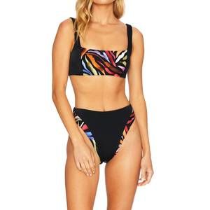 Beach Riot Vibrant Zebra Bikini Bottom